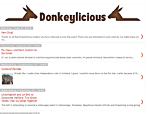 Tablet Screenshot of donkeylicious.com